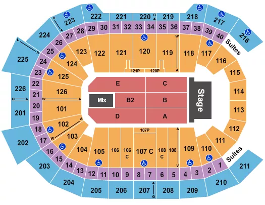 ENDSTAGE 2 Seating Map Seating Chart