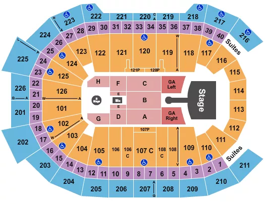 GRETA VAN FLEET Seating Map Seating Chart