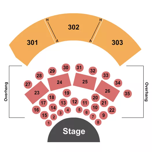 GILA RIVER HOTELS CASINOS WILD HORSE PASS ENDSTAGE TABLES Seating Map Seating Chart