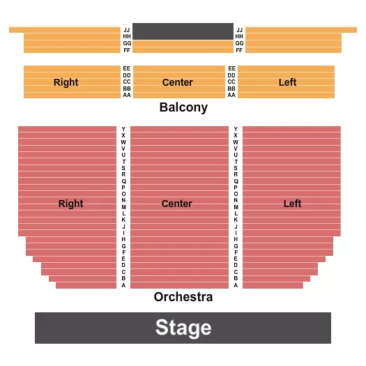 ENDSTAGE Seating Map Seating Chart