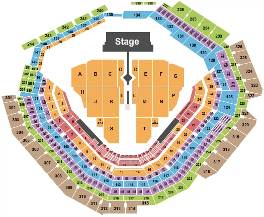 FUERZA REGIDA Seating Map Seating Chart
