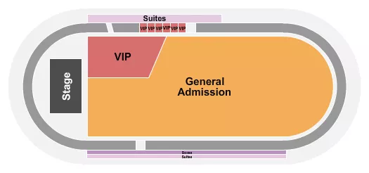 ENDSTAGE GA PIT SUITES Seating Map Seating Chart