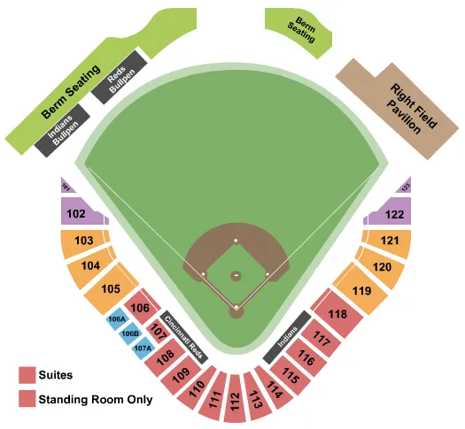 BASEBALL Seating Map Seating Chart