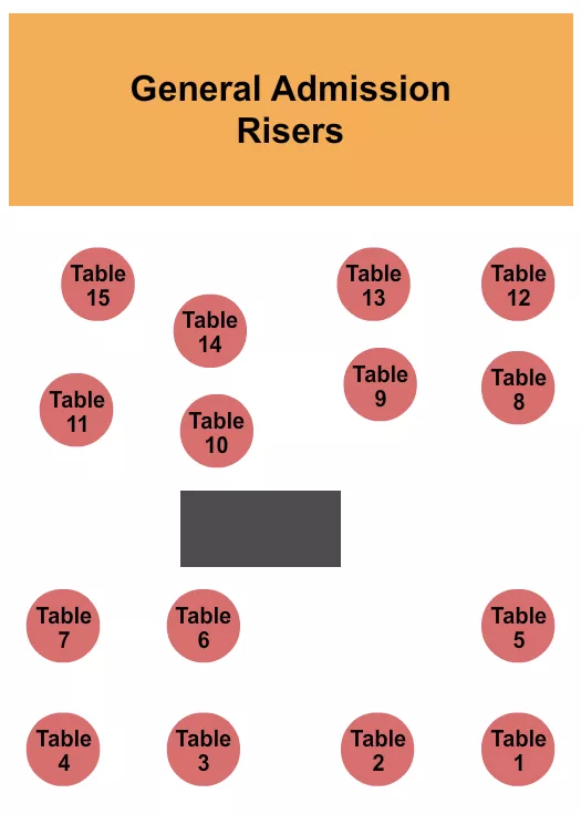 TABLES GA RISERS Seating Map Seating Chart