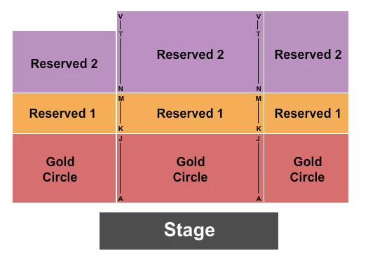 ENDSTAGE GOLD CIRCLE 4 Seating Map Seating Chart