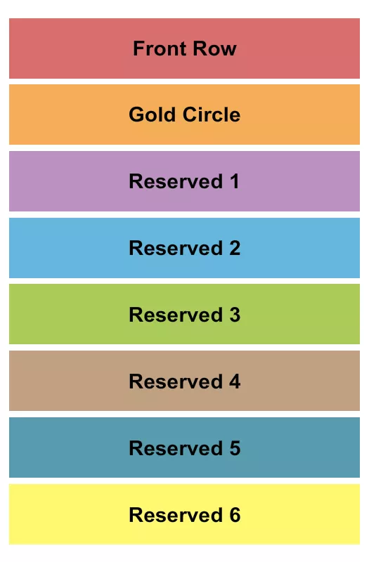 GC RESERVED 1 6 Seating Map Seating Chart
