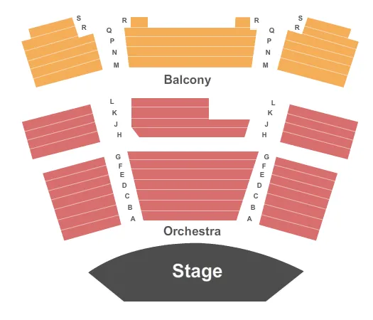 GRACIE THEATRE BANGOR ENDSTAGE Seating Map Seating Chart