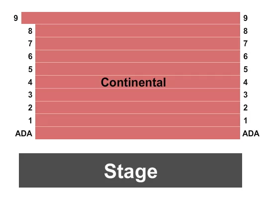 ENDSTAGE Seating Map Seating Chart