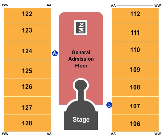 ASAP ROCKY Seating Map Seating Chart