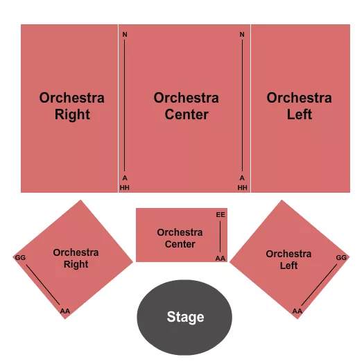 ENDSTAGE 2 Seating Map Seating Chart