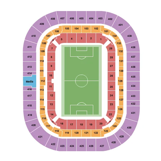 SOCCER Seating Map Seating Chart