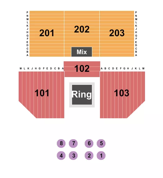 HARD ROCK LIVE ROCKFORD BOXING Seating Map Seating Chart