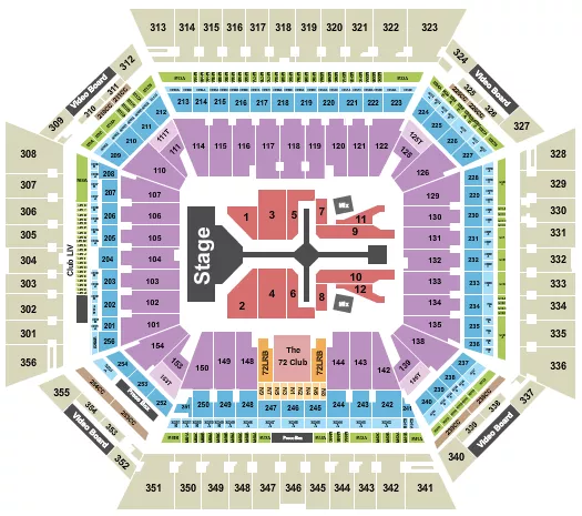 THE WEEKND Seating Map Seating Chart