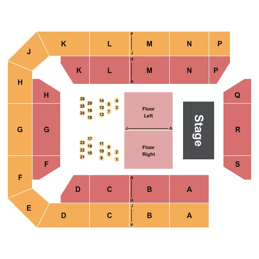 CONCERT Seating Map Seating Chart