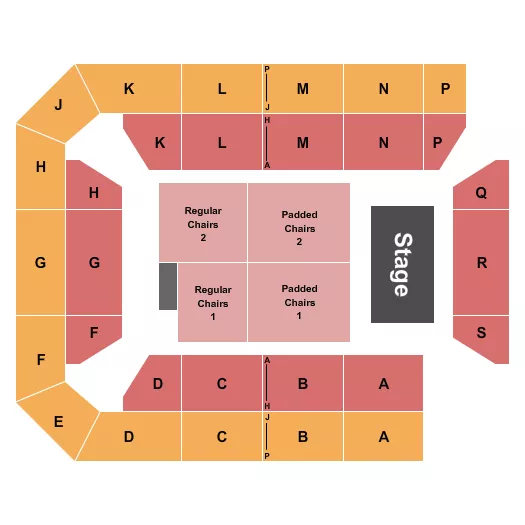 ENDSTAGE Seating Map Seating Chart