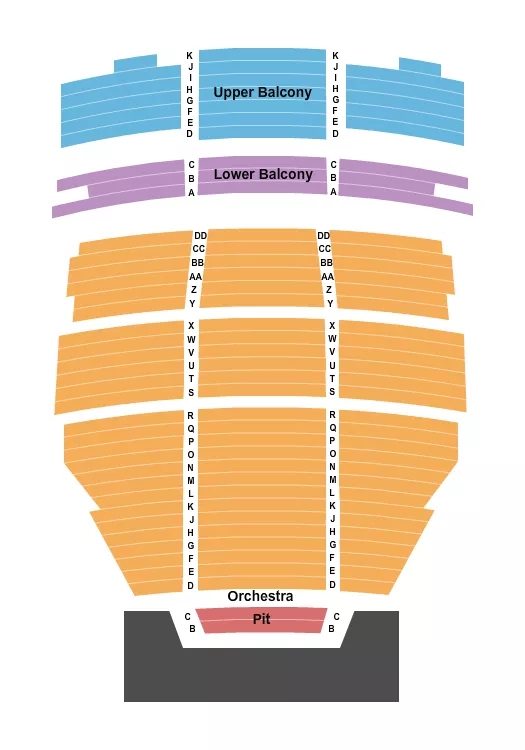 ENDSTAGE PIT Seating Map Seating Chart