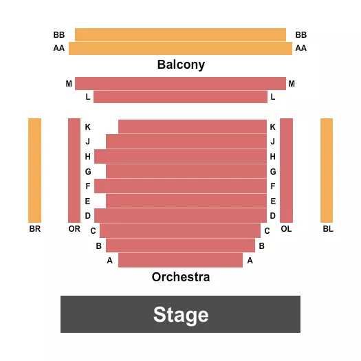 ENDSTAGE Seating Map Seating Chart