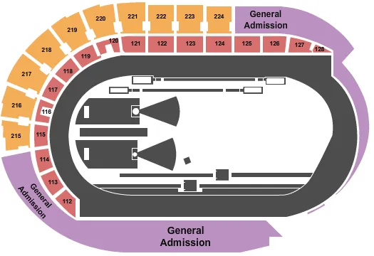 NCAA TRACK FIELD Seating Map Seating Chart