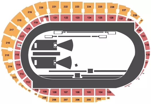 OLYMPIC TRIALS Seating Map Seating Chart