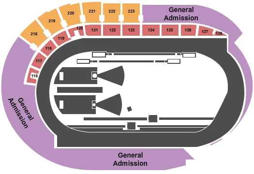 PAC 12 TRACK FIELD Seating Map Seating Chart
