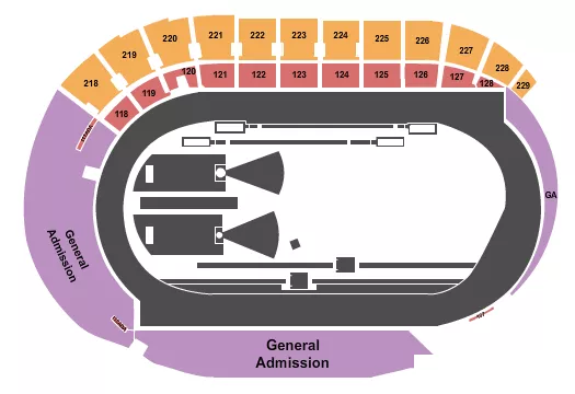 USATF OUTDOOR Seating Map Seating Chart