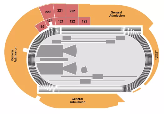 WORLD ATHLETICS 2 Seating Map Seating Chart