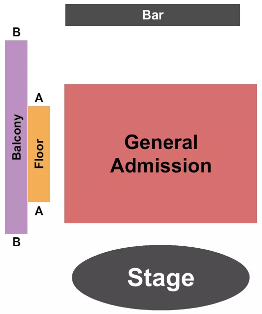 HEADLINERS MUSIC HALL KY GA BALCONY Seating Map Seating Chart