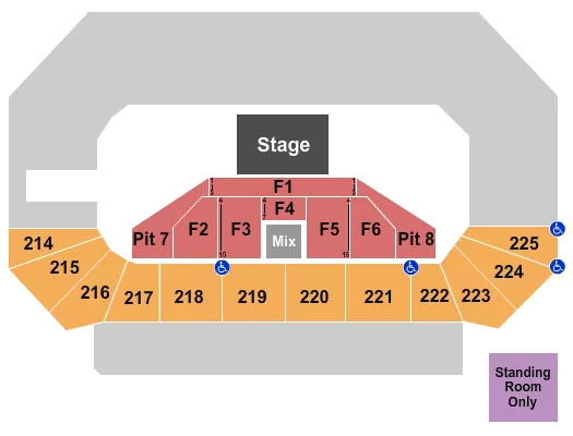 HALF HOUSE RSV Seating Map Seating Chart