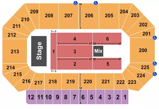 LINDSEY STIRLING Seating Map Seating Chart