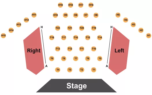 ENDSTAGE TABLES 4 Seating Map Seating Chart