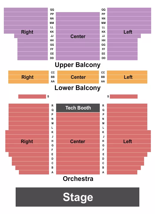 ENDSTAGE Seating Map Seating Chart