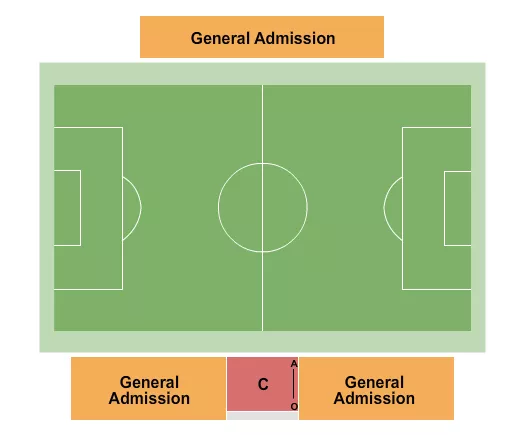 SOCCER GA Seating Map Seating Chart