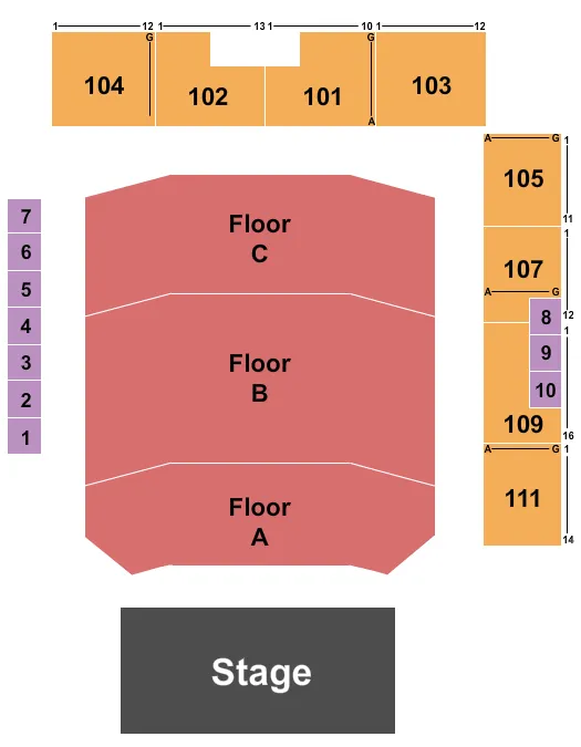 MICHAEL CARBONARO Seating Map Seating Chart