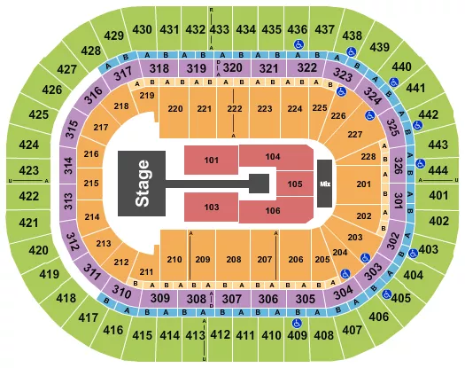 ANUEL AA Seating Map Seating Chart