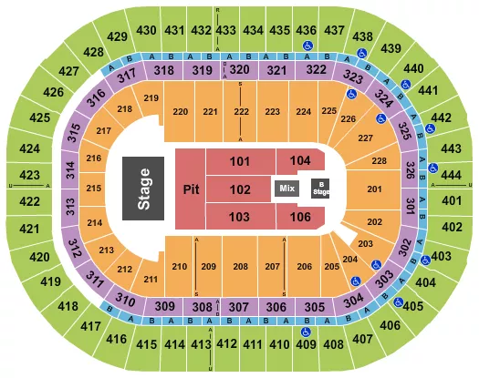 FORREST FRANK Seating Map Seating Chart