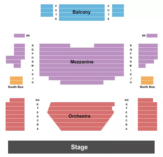 ENDSTAGE Seating Map Seating Chart