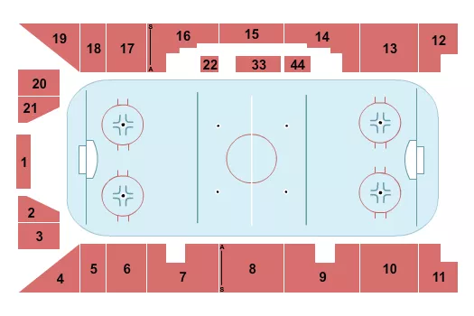 HOCKEY Seating Map Seating Chart