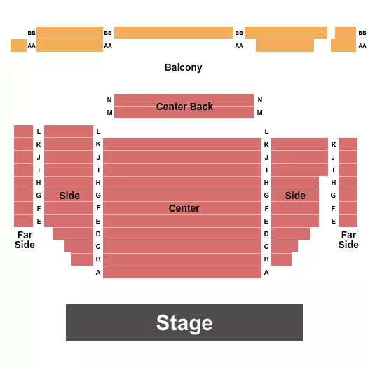 ENDSTAGE Seating Map Seating Chart