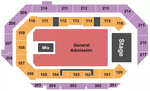 GA FLOOR 2 Seating Map Seating Chart