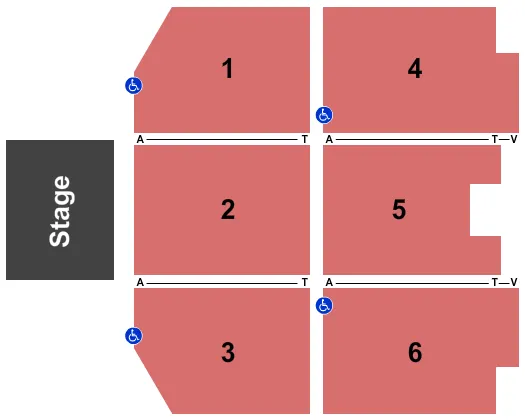 END STAGE Seating Map Seating Chart