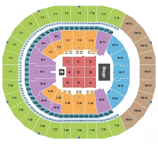 ENDSTAGE 3 Seating Map Seating Chart
