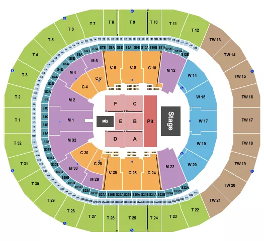 ENDSTAGE GA PIT 2 Seating Map Seating Chart