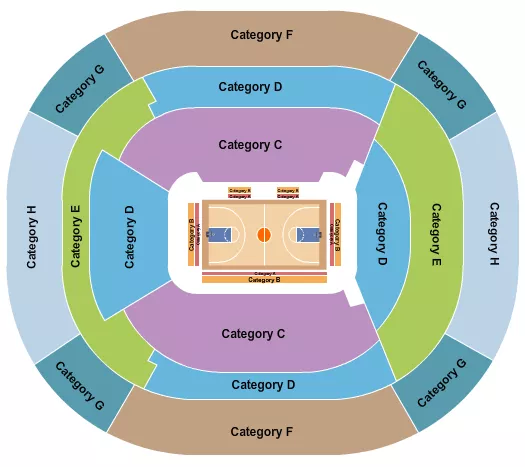 LA28 BASKETBALL Seating Map Seating Chart