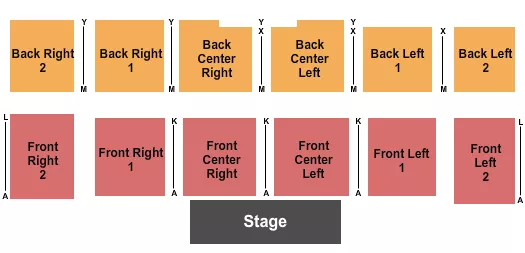 ENDSTAGE Seating Map Seating Chart