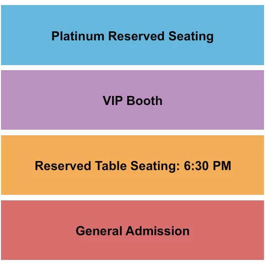 IVANZ HOUSE AT MOZAMBIQUE RSVD GA VIP BOOTH PLAT Seating Map Seating Chart