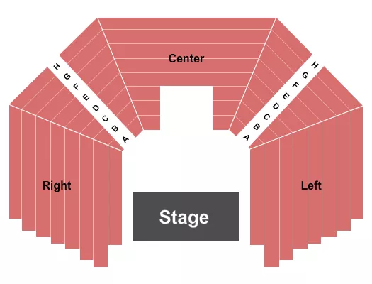 JOAN H GILLINGS CENTER FOR DRAMATIC ARTS CENTER STAGE Seating Map Seating Chart