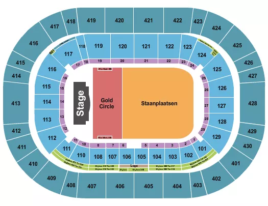 BRUNO MARS Seating Map Seating Chart
