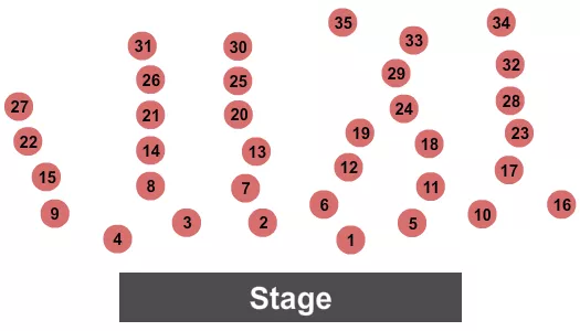 COCKTAIL TABLES Seating Map Seating Chart