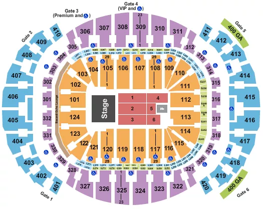 ENDSTAGE 10 Seating Map Seating Chart