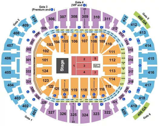 ENDSTAGE 9 Seating Map Seating Chart